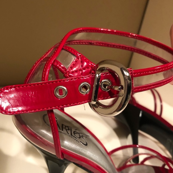 Carlos Santana Rosso Red Ankle Strap Sandal - Picture 4 of 7